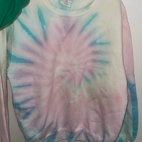 Rainbow tie dye crew neck - Picture 1 of 4